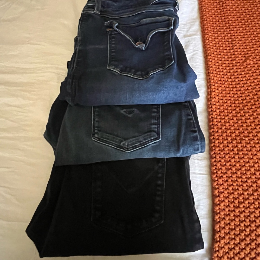 3 pair of Hudson jeans